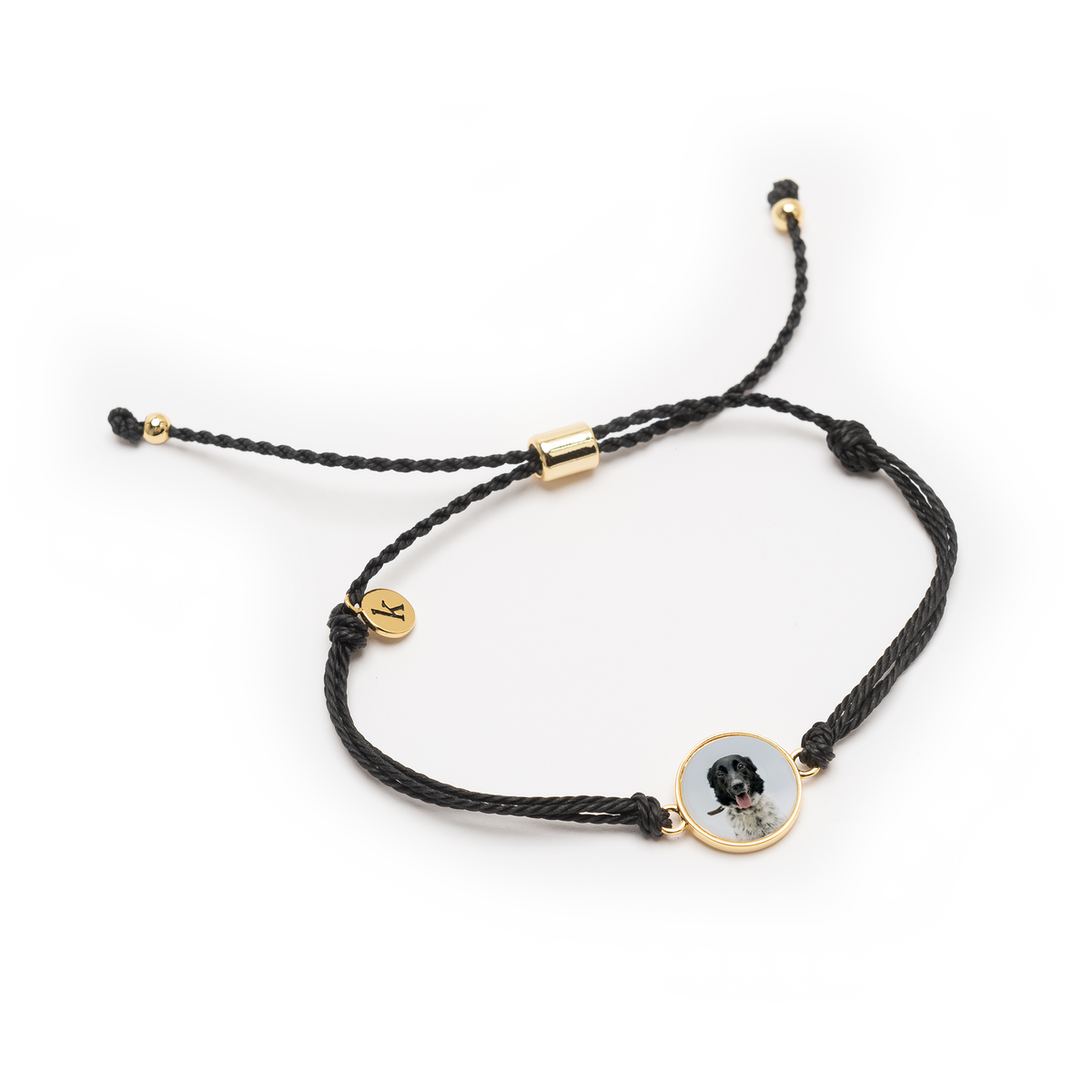 Braided String Bracelet Black Kimbra.co