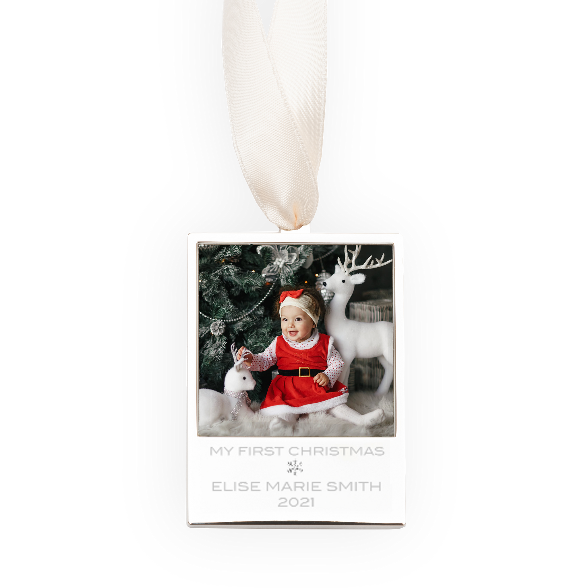 My First Christmas Engraved Photo Ornament